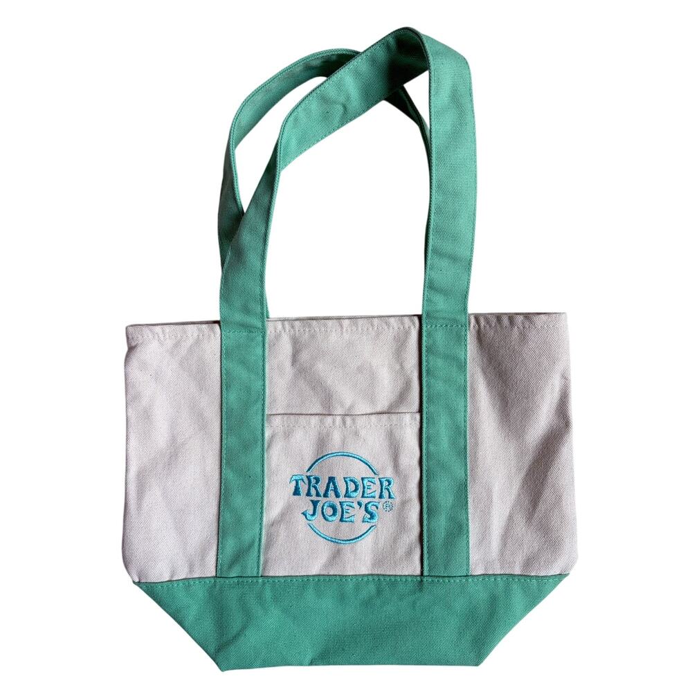 Trader Joe's Canvas Tote Bag (Mint)